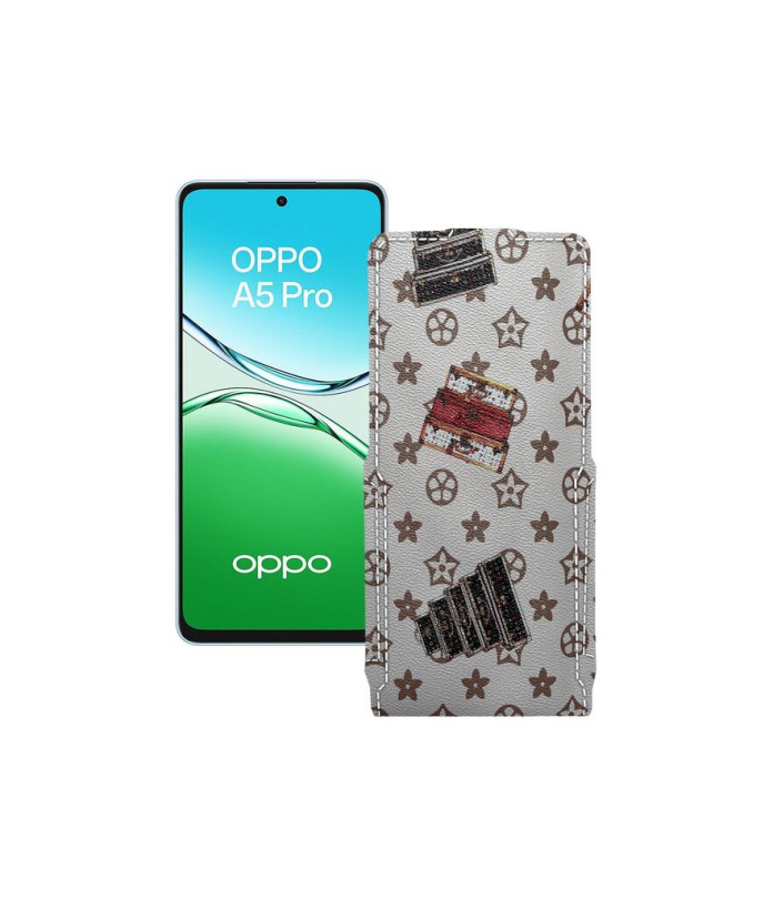 Чохол-флип з екошкіри для телефону OPPO A5 Pro (CPH2711, CPH2695)