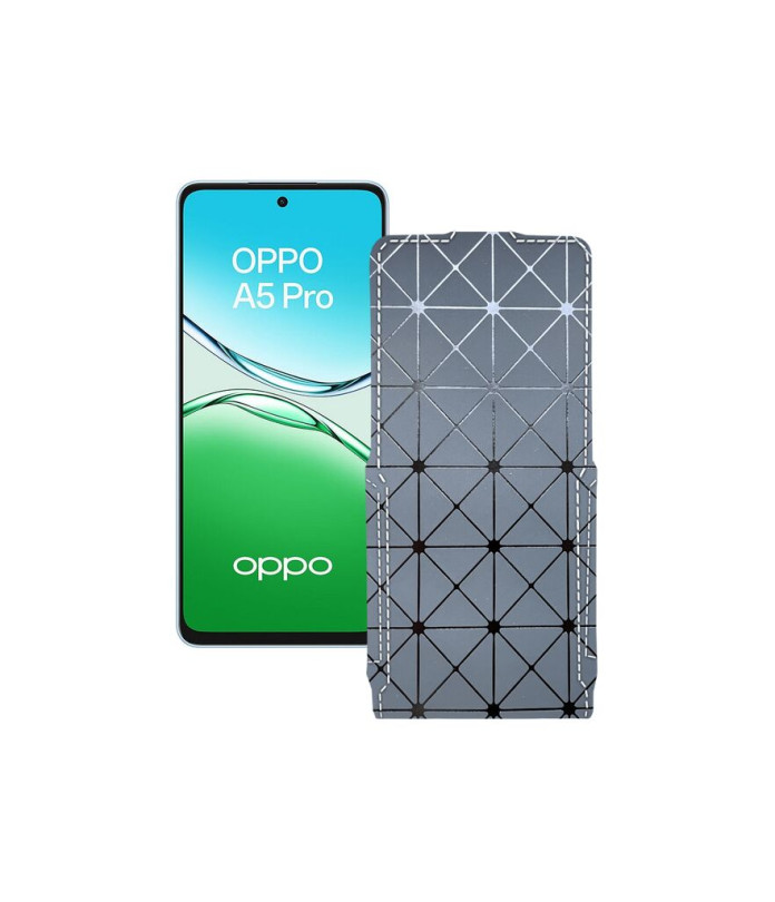Чохол-флип з екошкіри для телефону OPPO A5 Pro (CPH2711, CPH2695)