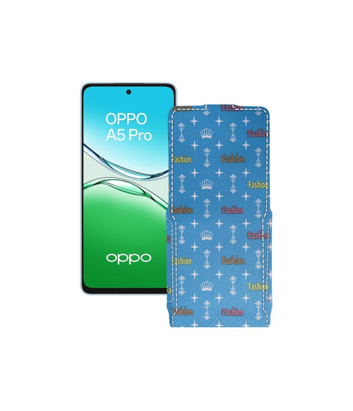 Чохол-флип з екошкіри для телефону OPPO A5 Pro (CPH2711, CPH2695)