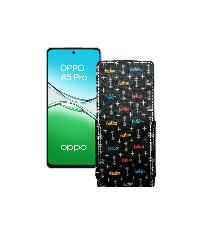Чохол-флип з екошкіри для телефону OPPO A5 Pro (CPH2711, CPH2695)