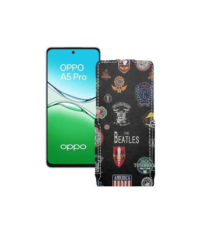 Чохол-флип з екошкіри для телефону OPPO A5 Pro (CPH2711, CPH2695)