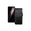 Чохол-книжка з екошкіри для телефону ZTE Nubia red Magic 6R