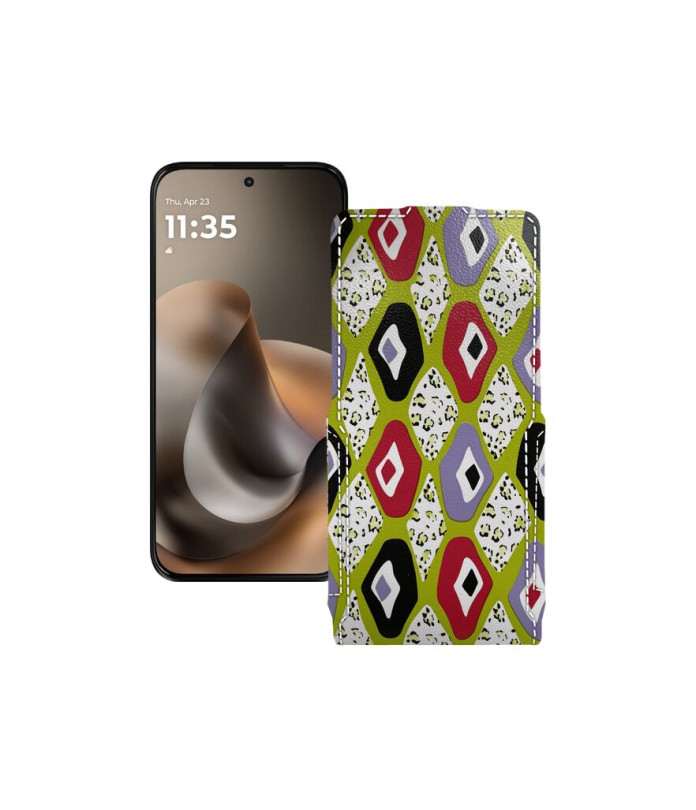 Чохол-флип з екошкіри для телефону Motorola Moto G77