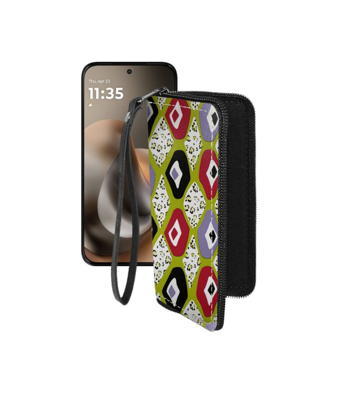 Чохол-гаманець з екошкіри для телефону Motorola Moto G77