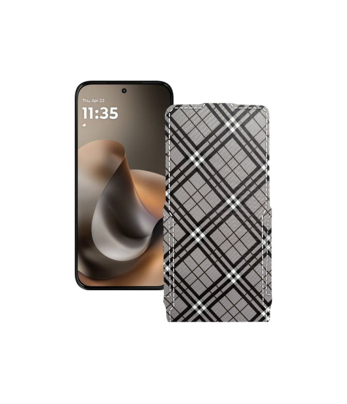 Чохол-флип з екошкіри для телефону Motorola Moto G77