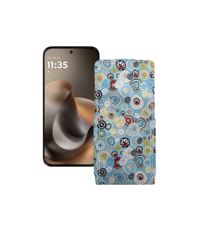 Чохол-флип з екошкіри для телефону Motorola Moto G77