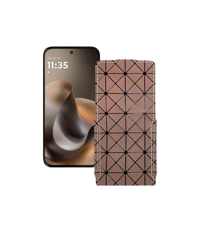 Чохол-флип з екошкіри для телефону Motorola Moto G77