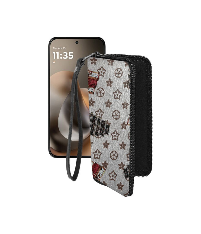 Чохол-гаманець з екошкіри для телефону Motorola Moto G77