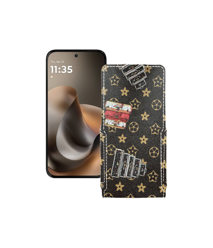 Чохол-флип з екошкіри для телефону Motorola Moto G77