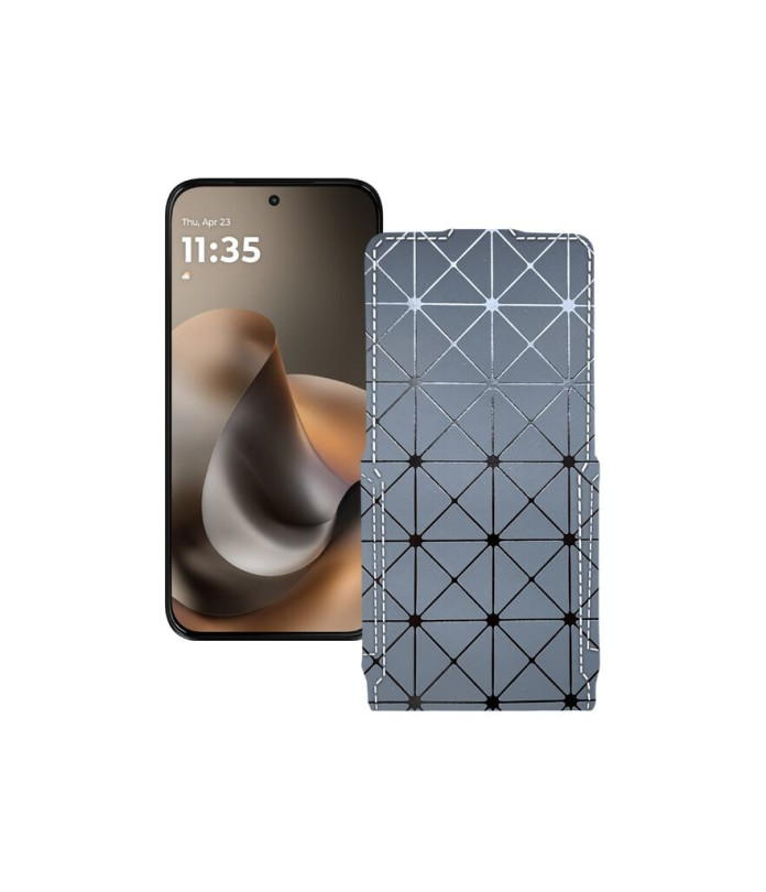 Чохол-флип з екошкіри для телефону Motorola Moto G77