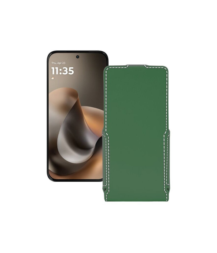 Чохол-флип з екошкіри для телефону Motorola Moto G77
