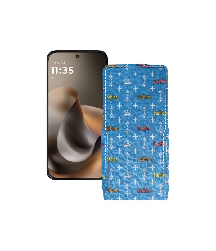 Чохол-флип з екошкіри для телефону Motorola Moto G77