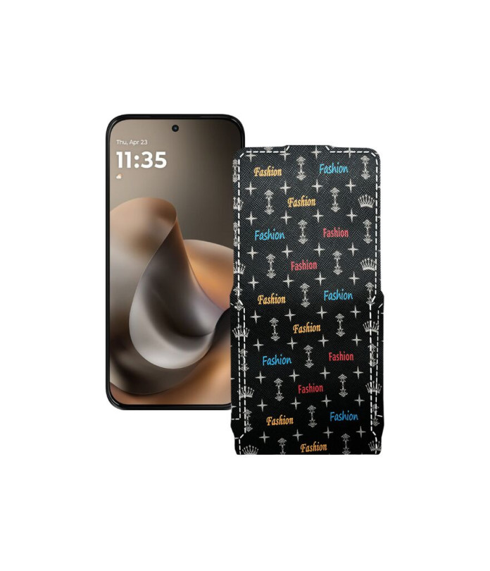 Чохол-флип з екошкіри для телефону Motorola Moto G77