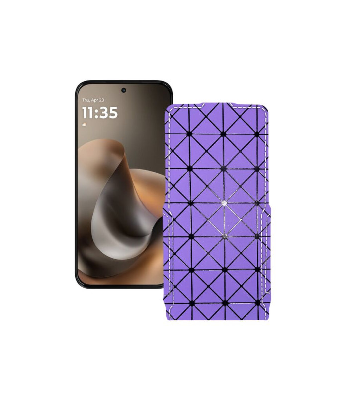 Чохол-флип з екошкіри для телефону Motorola Moto G77