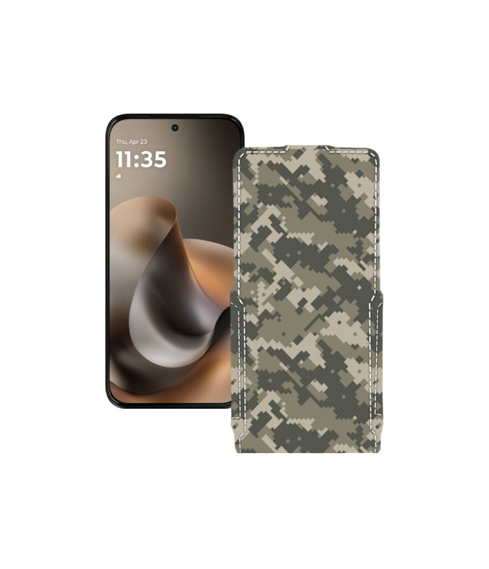 Чохол-флип з екошкіри для телефону Motorola Moto G77