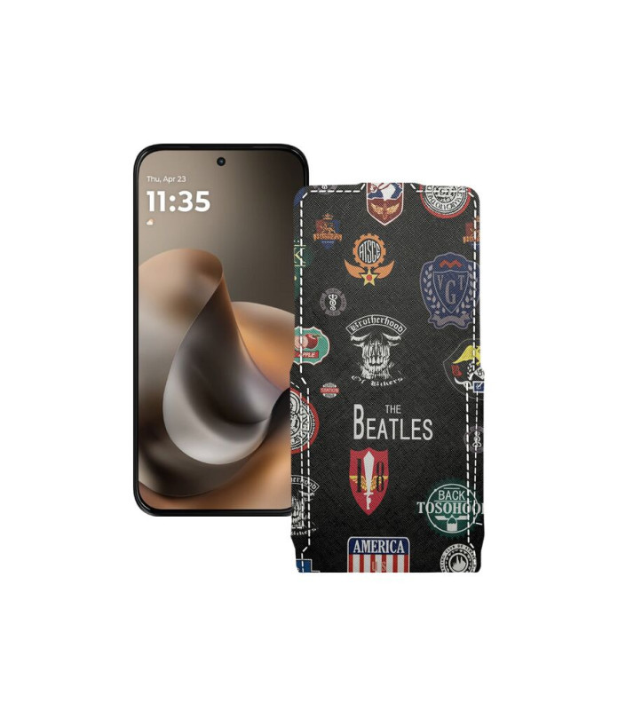 Чохол-флип з екошкіри для телефону Motorola Moto G77