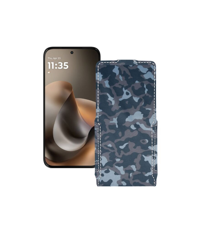 Чохол-флип з екошкіри для телефону Motorola Moto G77