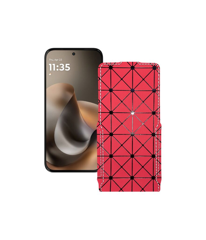 Чохол-флип з екошкіри для телефону Motorola Moto G77