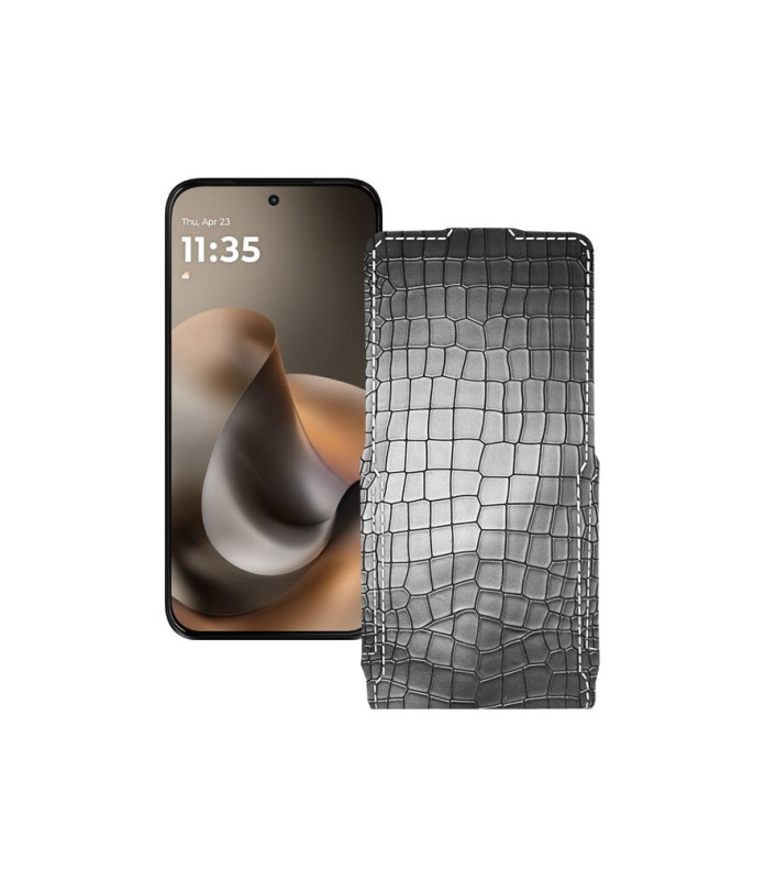 Чохол-флип з екошкіри для телефону Motorola Moto G77