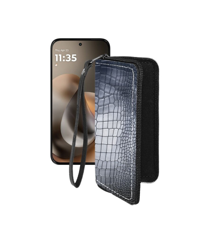 Чохол-гаманець з екошкіри для телефону Motorola Moto G77