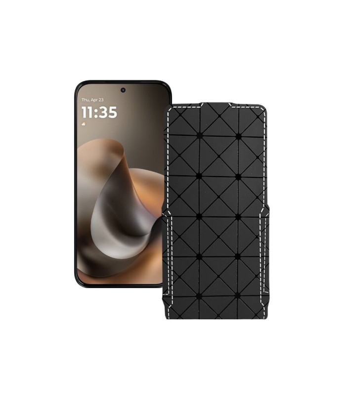 Чохол-флип з екошкіри для телефону Motorola Moto G77