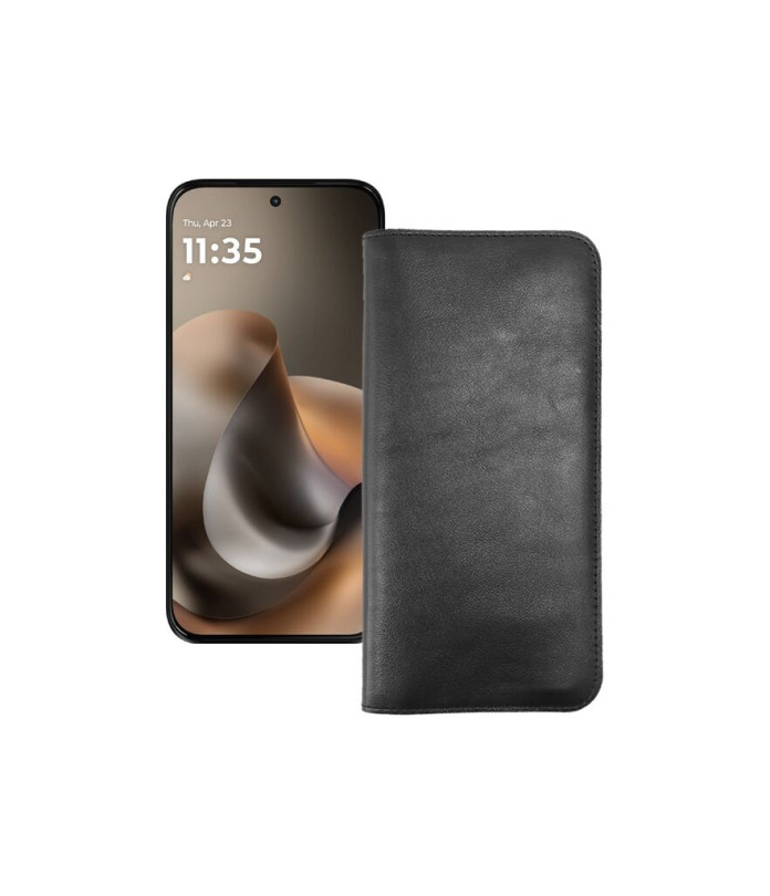 Портмоне з шкіри для телефону Motorola Moto G77