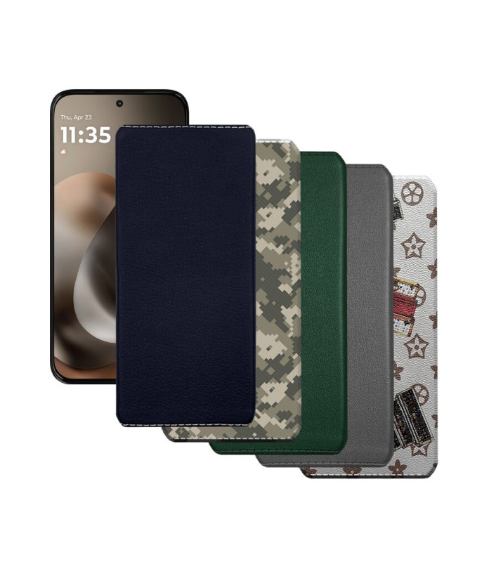 Накладка з екошкіри для телефону Motorola Moto G77