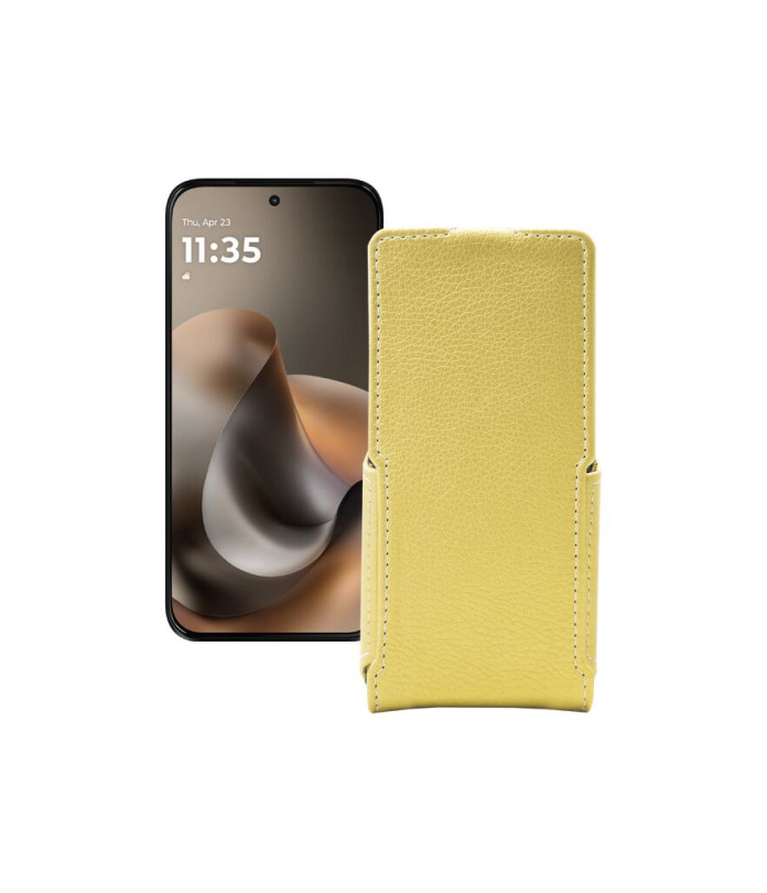 Чохол-флип з екошкіри для телефону Motorola Moto G77