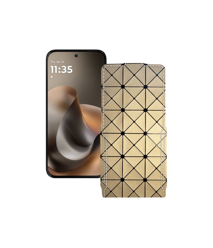 Чохол-флип з екошкіри для телефону Motorola Moto G77