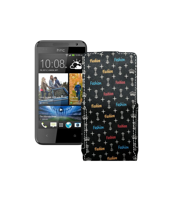 Чохол-флип з екошкіри для телефону HTC Desire 300