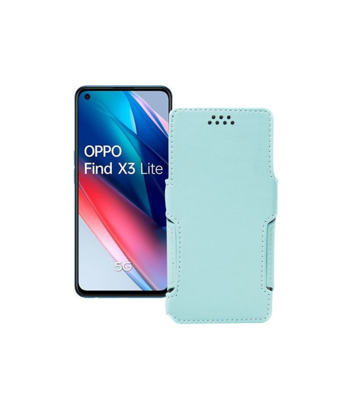 Чохол-книжка з екошкіри для телефону OPPO Find X3 lite