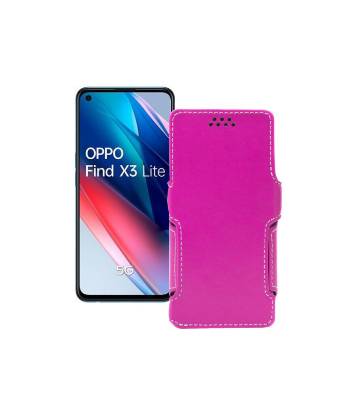 Чохол-книжка з екошкіри для телефону OPPO Find X3 lite