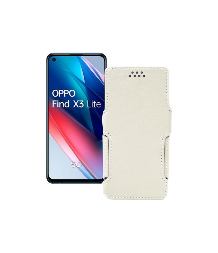 Чохол-книжка з екошкіри для телефону OPPO Find X3 lite