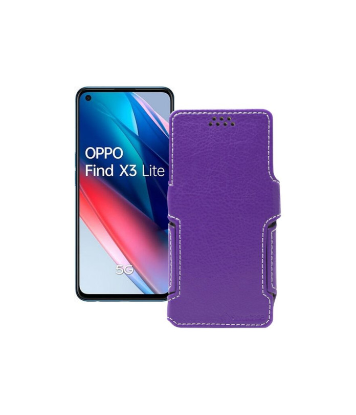 Чохол-книжка з екошкіри для телефону OPPO Find X3 lite