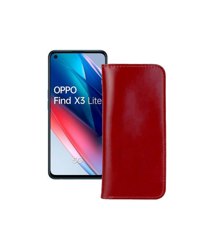 Портмоне з шкіри для телефону OPPO Find X3 lite