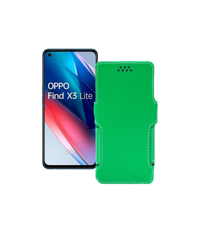 Чохол-книжка з екошкіри для телефону OPPO Find X3 lite