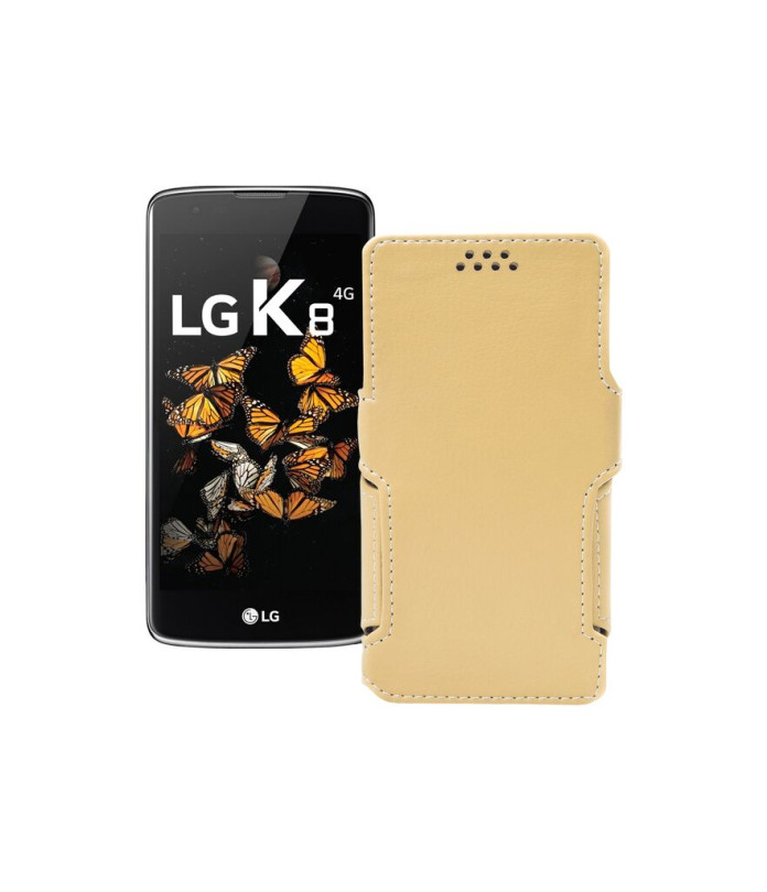 Чохол-книжка з екошкіри для телефону LG K8 (K350e) LTE