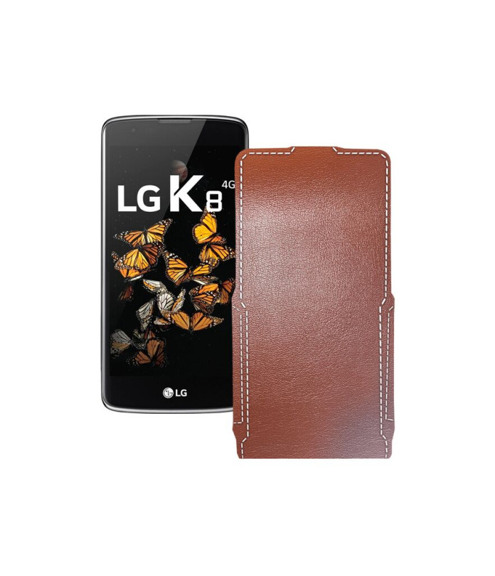 Чохол-флип з екошкіри для телефону LG K8 (K350e) LTE