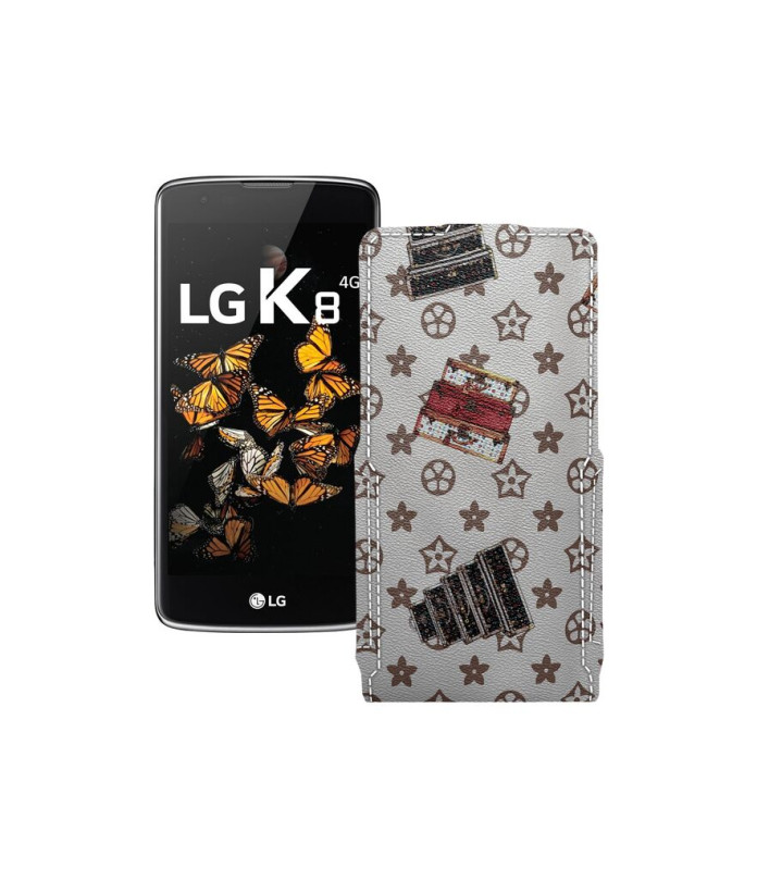 Чохол-флип з екошкіри для телефону LG K8 (K350e) LTE