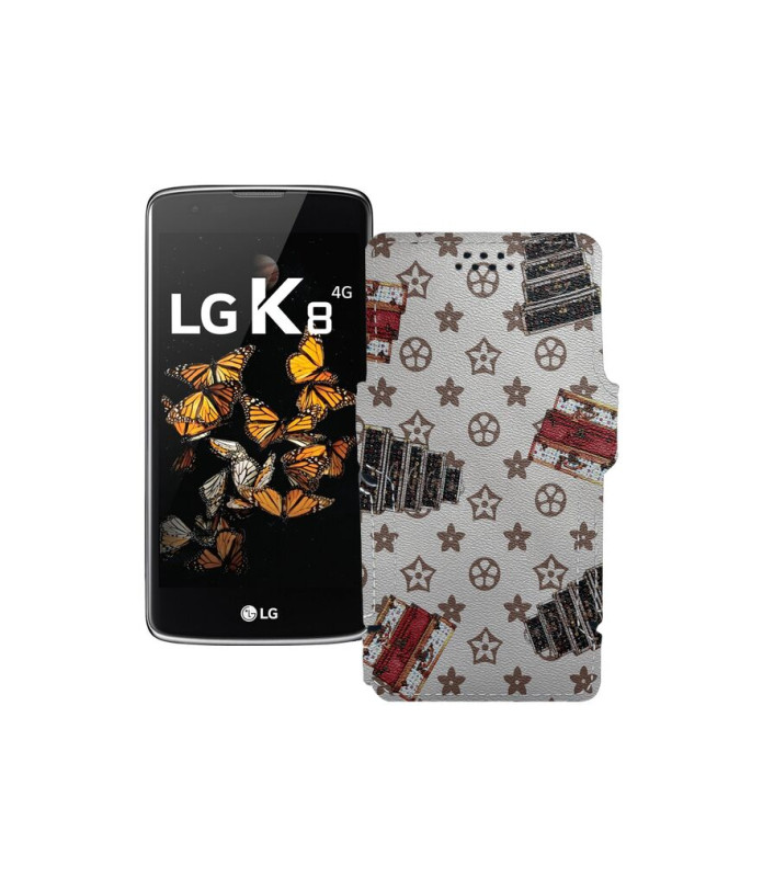 Чохол-книжка з екошкіри для телефону LG K8 (K350e) LTE