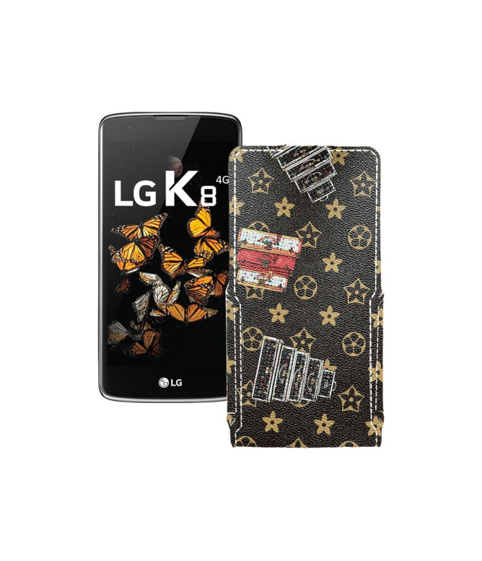 Чохол-флип з екошкіри для телефону LG K8 (K350e) LTE