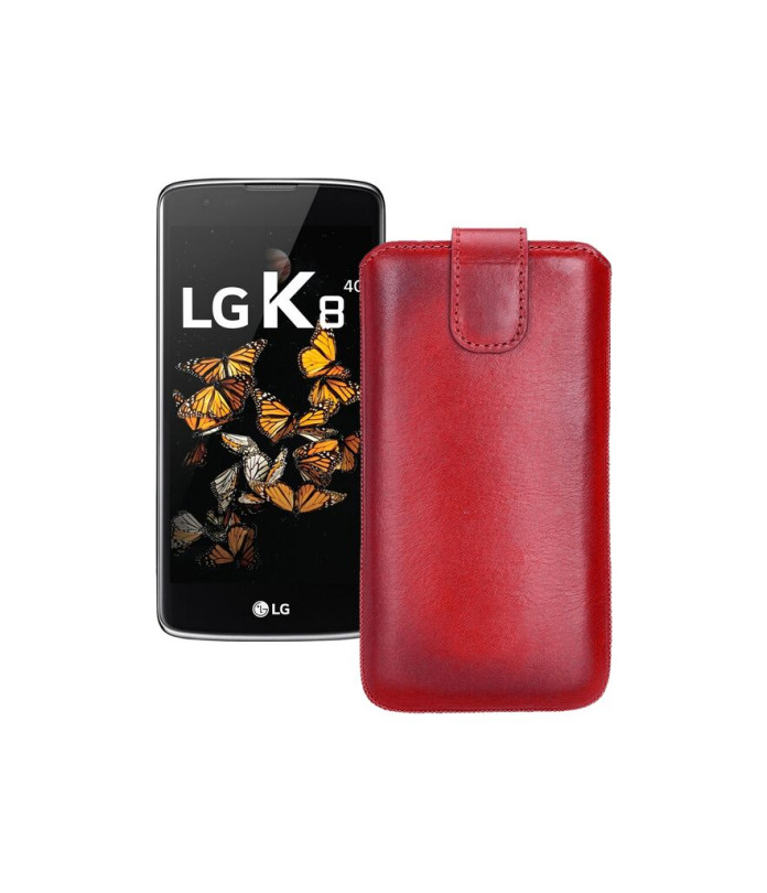 Витяжка з екошкіри для телефону LG K8 (K350e) LTE