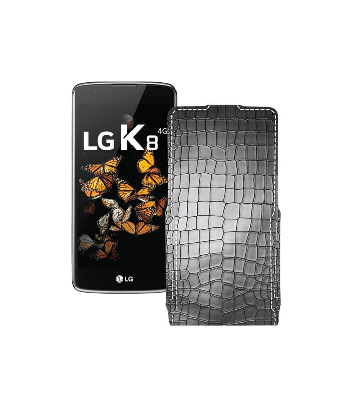 Чохол-флип з екошкіри для телефону LG K8 (K350e) LTE