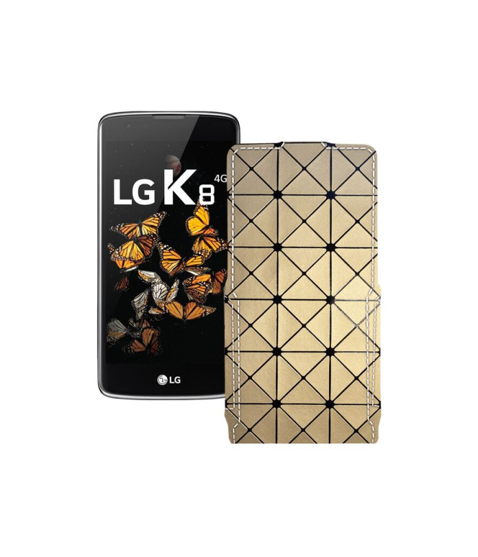 Чохол-флип з екошкіри для телефону LG K8 (K350e) LTE