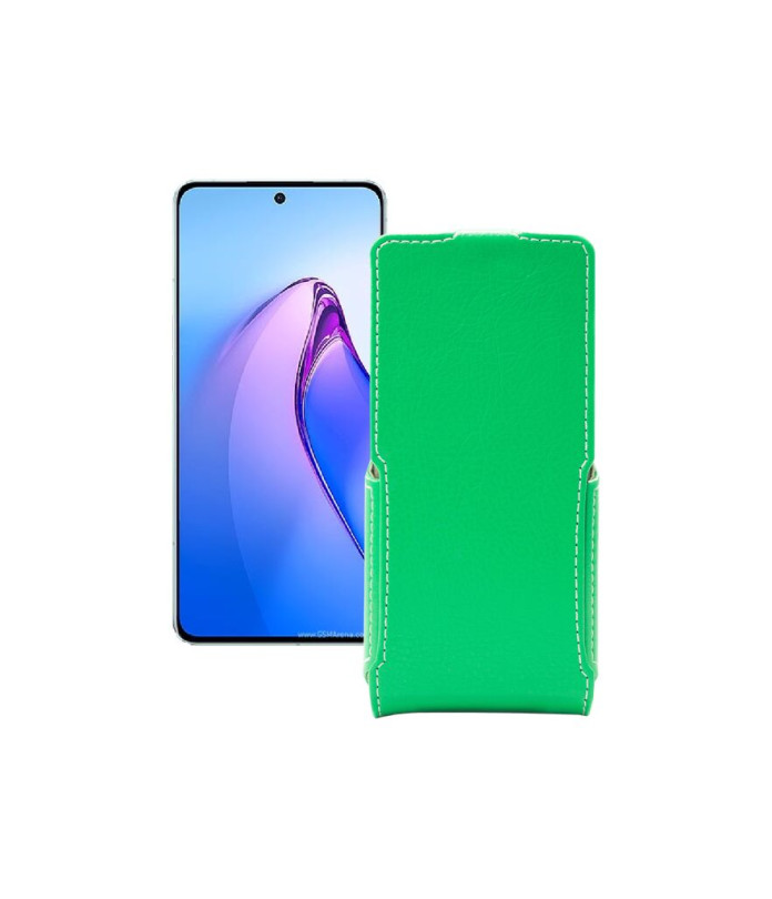 Чохол-флип з екошкіри для телефону OPPO Reno 8 Pro