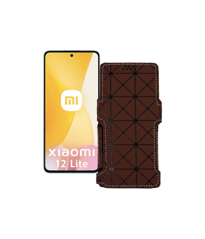 Чохол-книжка з екошкіри для телефону Xiaomi 12 Lite