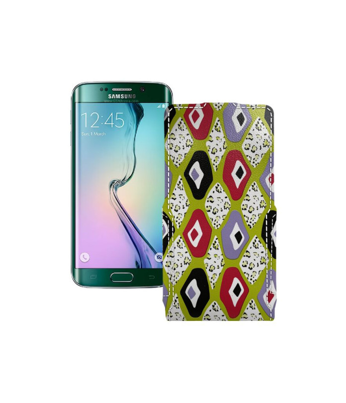 Чохол-флип з екошкіри для телефону Samsung Galaxy S6 Edge (G925)