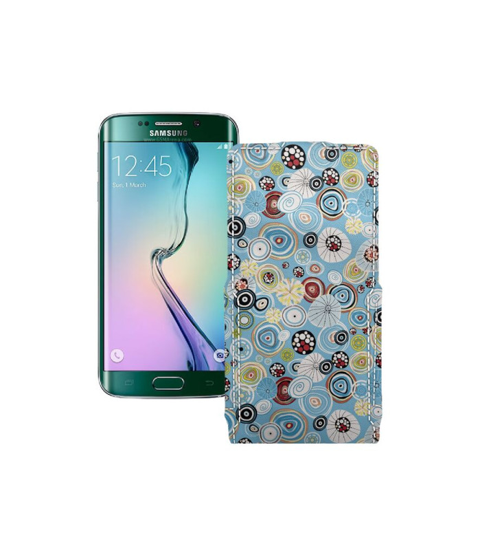 Чохол-флип з екошкіри для телефону Samsung Galaxy S6 Edge (G925)