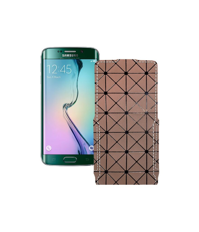 Чохол-флип з екошкіри для телефону Samsung Galaxy S6 Edge (G925)