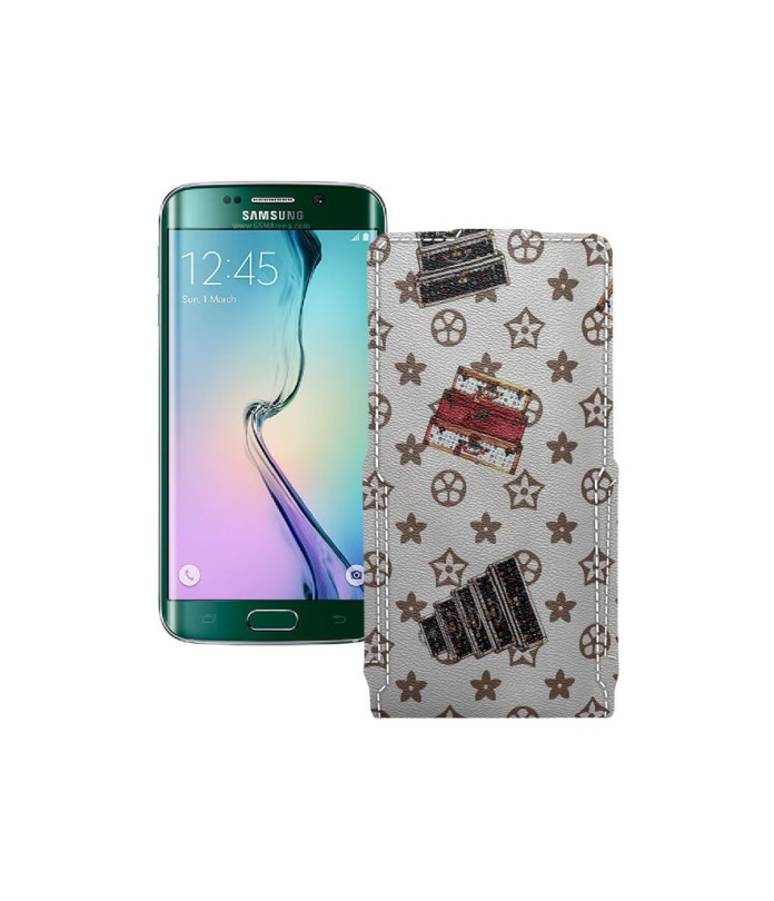 Чохол-флип з екошкіри для телефону Samsung Galaxy S6 Edge (G925)